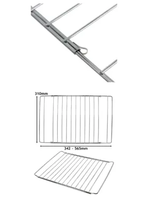 Adjustable Oven Shelf 345-565mm, 31cm Deep – Universal Replacement