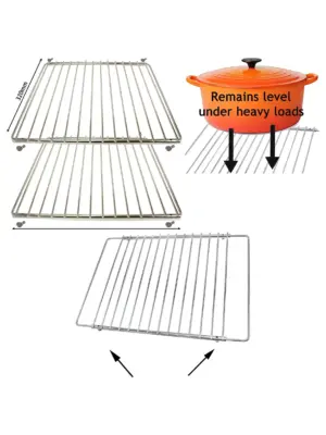 Adjustable Oven Shelf for Parkinson Cowan Cookers – 2 Pack, 320‑620mm