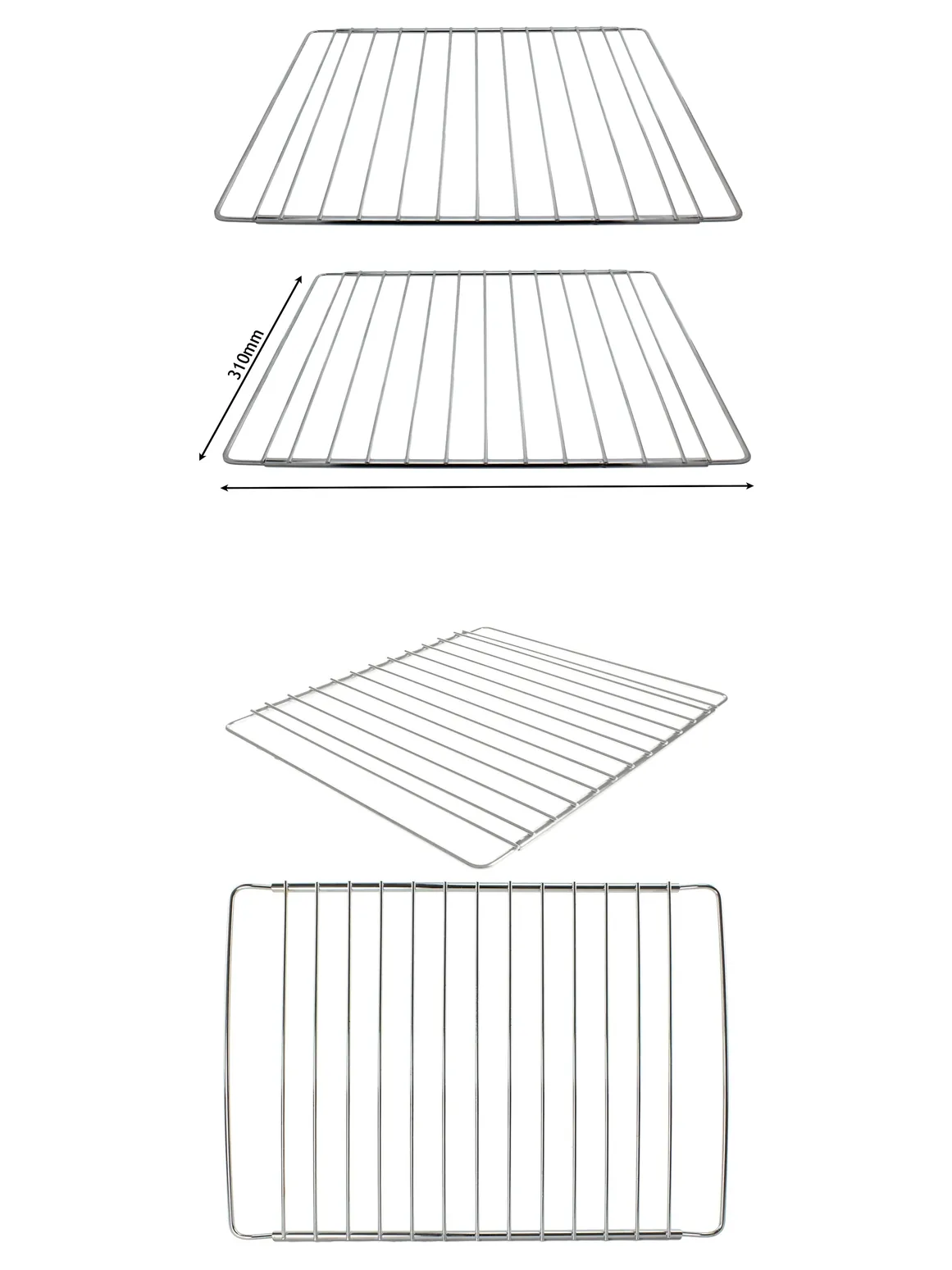 Adjustable Oven Shelf Set – Extendable 310‑565mm Rack, 2 Pack