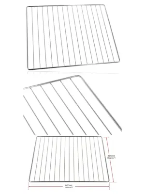 Adjustable Stainless Steel Oven Shelf for Bush Cooker Grill 447×364 mm