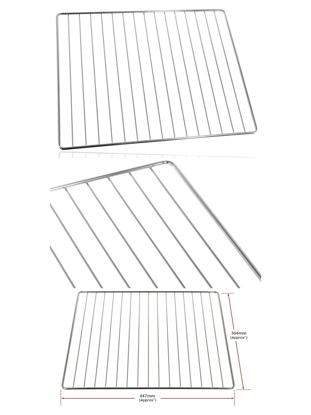 Adjustable Stainless Steel Oven Shelf for Bush Cooker Grill 447×364 mm