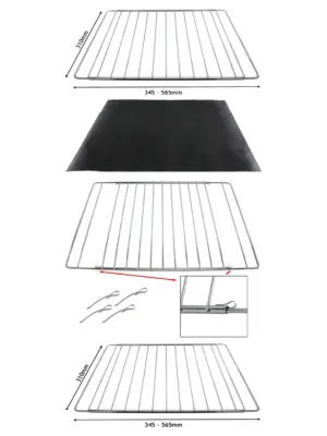Adjustable Universal Oven Shelf – Extendable Rack 310‑565mm