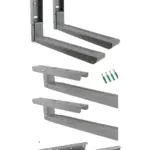 Adjustable Wall Bracket for Russell Hobbs Microwave – Grey/Silver