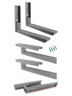 Adjustable Wall Bracket for Russell Hobbs Microwave – Grey/Silver