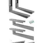 Adjustable Wall Brackets for Morphy Richards Microwave – Grey/Silver