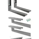 Adjustable Wall Mount Bracket for Panasonic Microwave – Grey/Silver