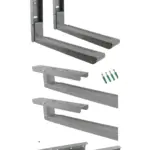 Adjustable Wall Mount Bracket for Samsung Microwaves – Grey/Silver