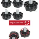 Adjustable Washing Machine Legs 4‑Pack, 10mm Thread for MWBI7012/7021