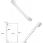 Adjustable White Bar Handle for Chest Freezer & Fridge Door – 320mm