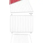Adjustable White Refrigerator Shelf - Universal Extendable Freezer Rack