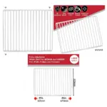 Adjustable White Shelf for DAEWOO Fridge Freezer Extendable 425‑670mm