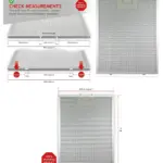 AEG Baumatic 320x260mm Metal Grease Filter for Cooker Hood Vent