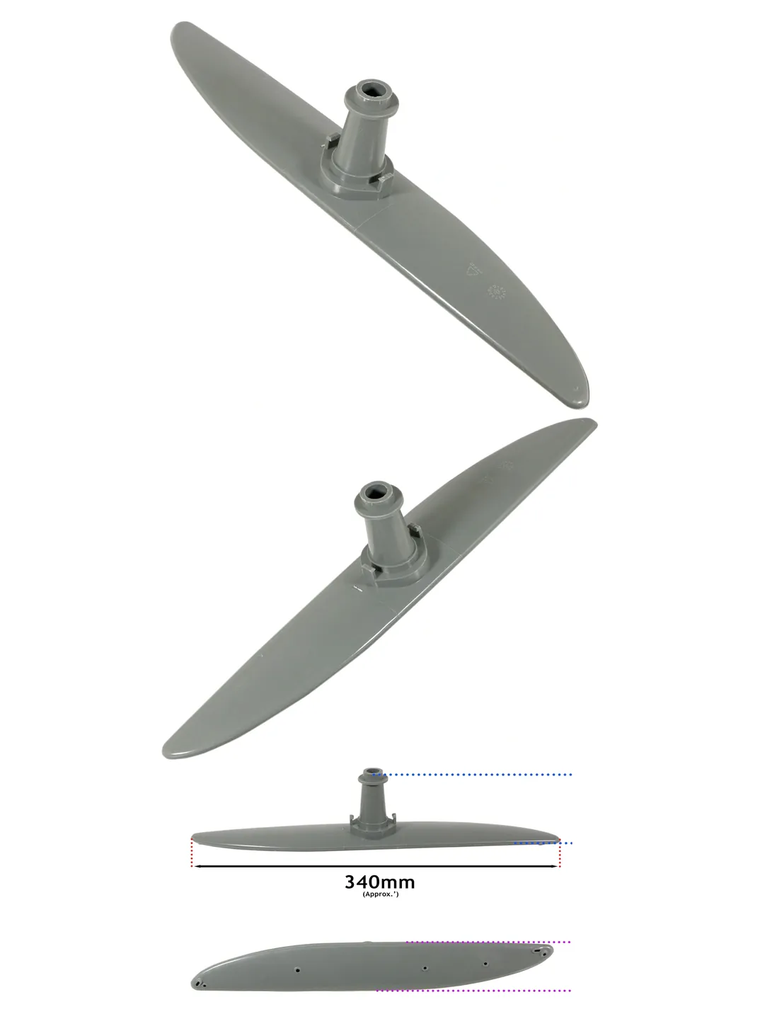 AEG Dishwasher Lower Spray Arm – Fits F434, F444, F447 & More