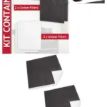 AEG Hood Carbon Foam Grease Filter Kit – 4 Custom 57×47 cm Filters