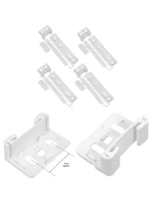 AEG Integrated Fridge Door Plastic Bracket Kit – 4 Slide Mounts