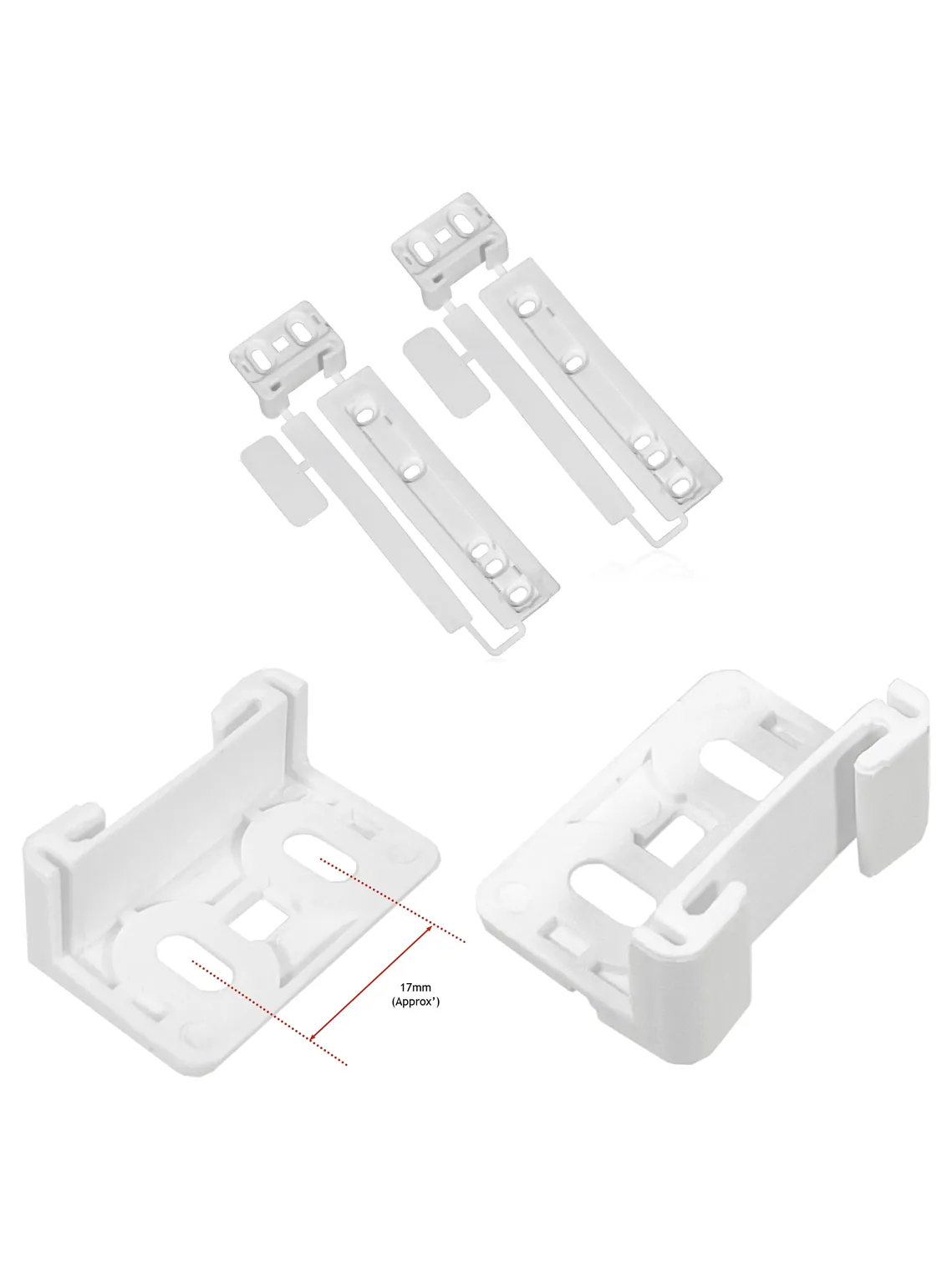 AEG Integrated Fridge & Freezer Plastic Door Slide Bracket – 2 Pack