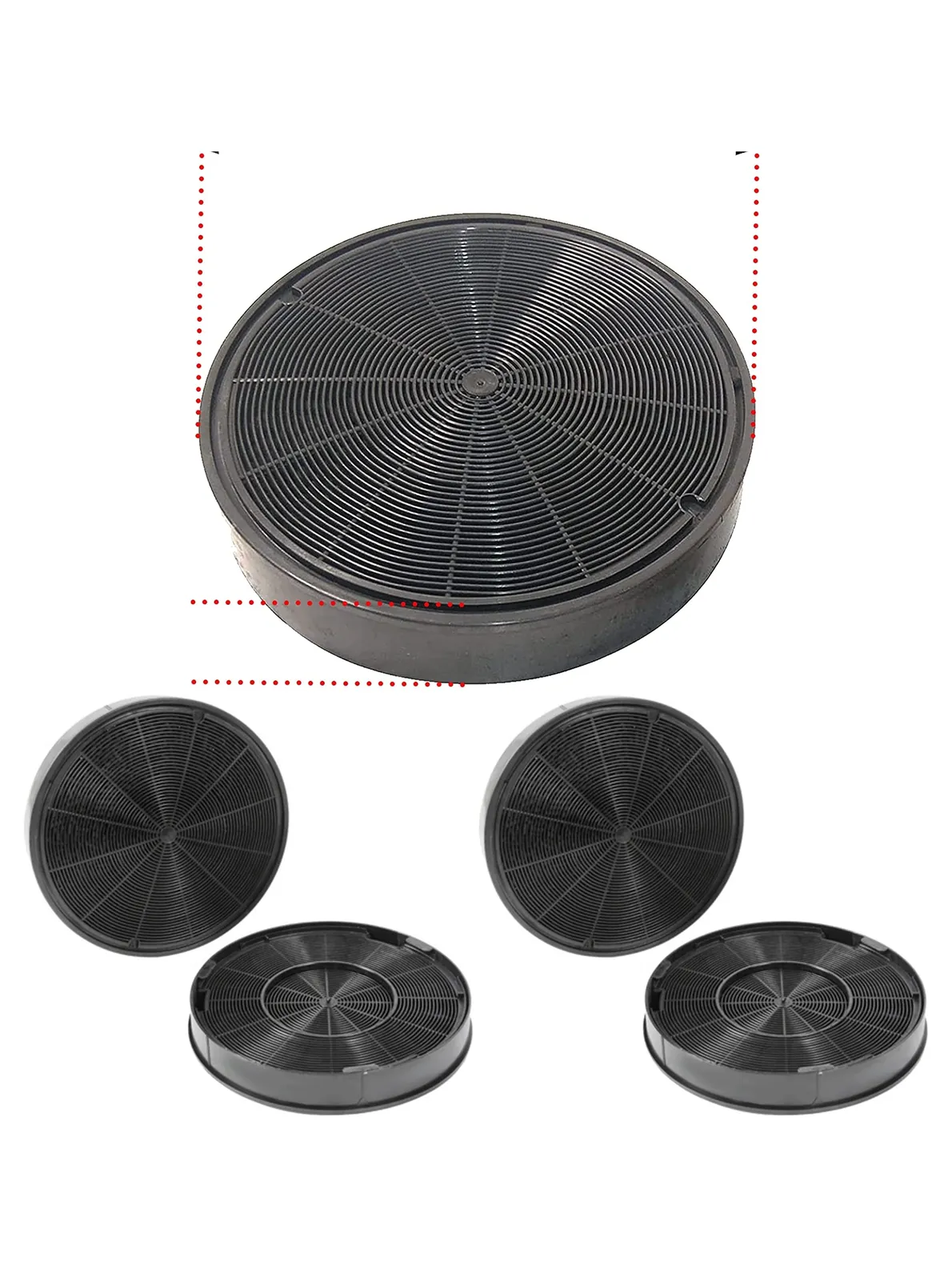 AEG Kitchen Hood Charcoal Carbon Filter 200x30mm – Pack of 2