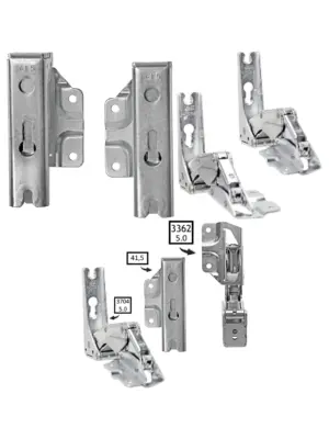AEG Refrigerator Door Hinge Replacement Set Left & Right 3363/3362