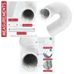 Al Foil Insulated PVC AC Vent Hose 5m x 2.5m Portable Duct Pipe