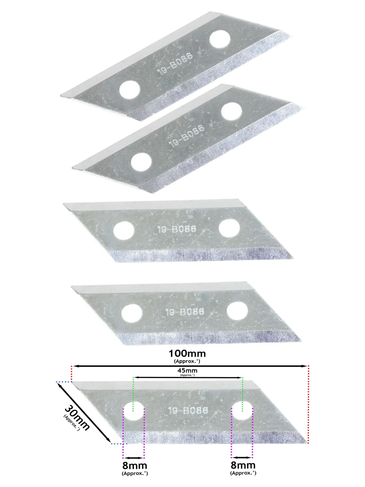 Alko Shredder Blade Set 2pcs for 1600R/1800R/H2200