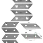 ALKO Shredder Blades Set for Models 1800-5000E - Pack of 4