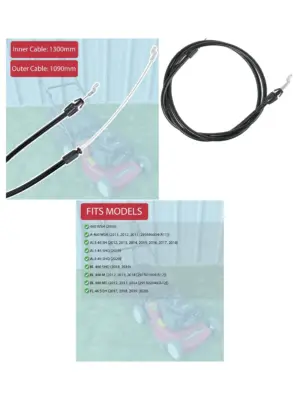 Alpina 460 Lawn Mower Engine Brake Cable Replacement Part 181030069