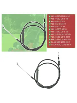 Alpina AL6 Lawn Mower Clutch Cable – Fits 48/53 SBE SBQ SHQ VBQ VQ