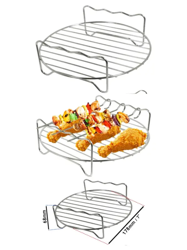 Amazon Basics 5.5L Pressure Cooker & Air Fryer Round Rack Shelf