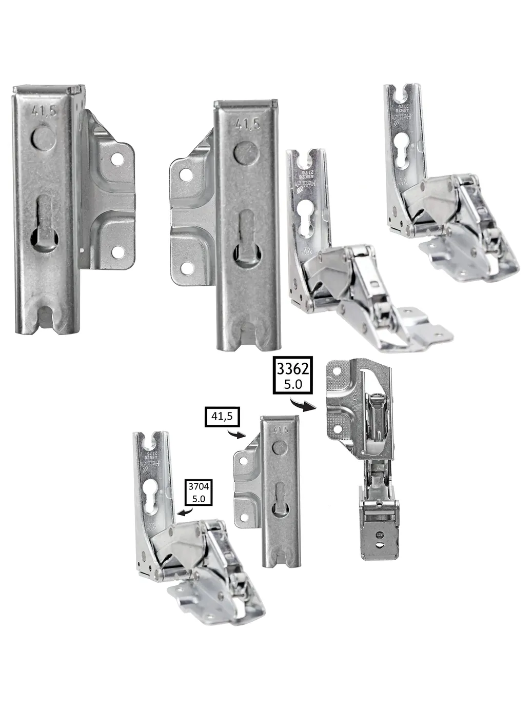 Amica Fridge Door Hinge Pair Integrated Left & Right