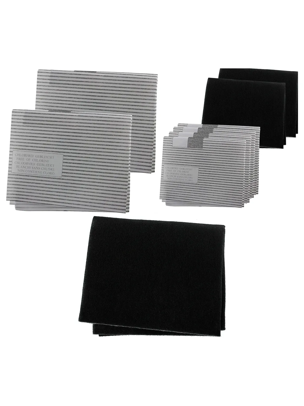 AMICA Kitchen Hood Filter Set – 4 Grease & 2 Carbon Filters