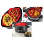 Andrew James Slow Cooker Basket Silicone Liner & Divider 3.5L/6.5L