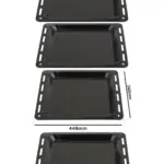 Arcelik Oven Baking Tray Set – Enamel Pan, 448×360×25 mm