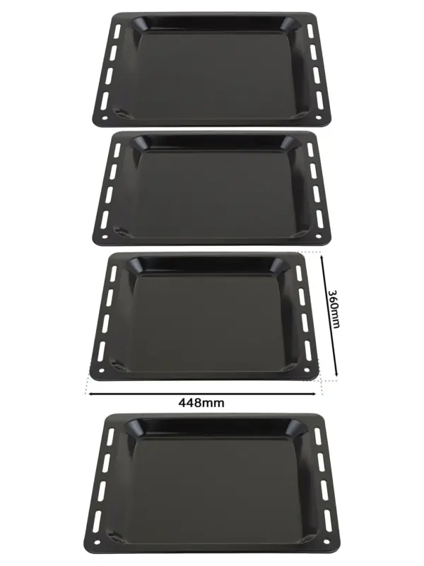 Arcelik Oven Baking Tray Set – Enamel Pan, 448×360×25 mm