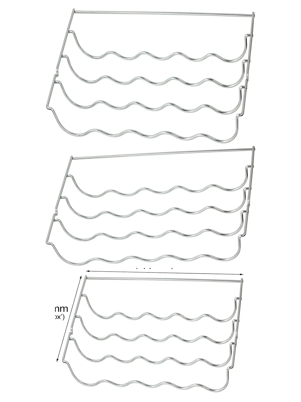Arcelik Refrigerator Wine Bottle Rack Shelf Insert – 457×290×70 mm