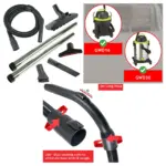 Argos Guild Vacuum Hose Kit for GWD16 & GWD30 Wet/Dry Vac – Rod Set