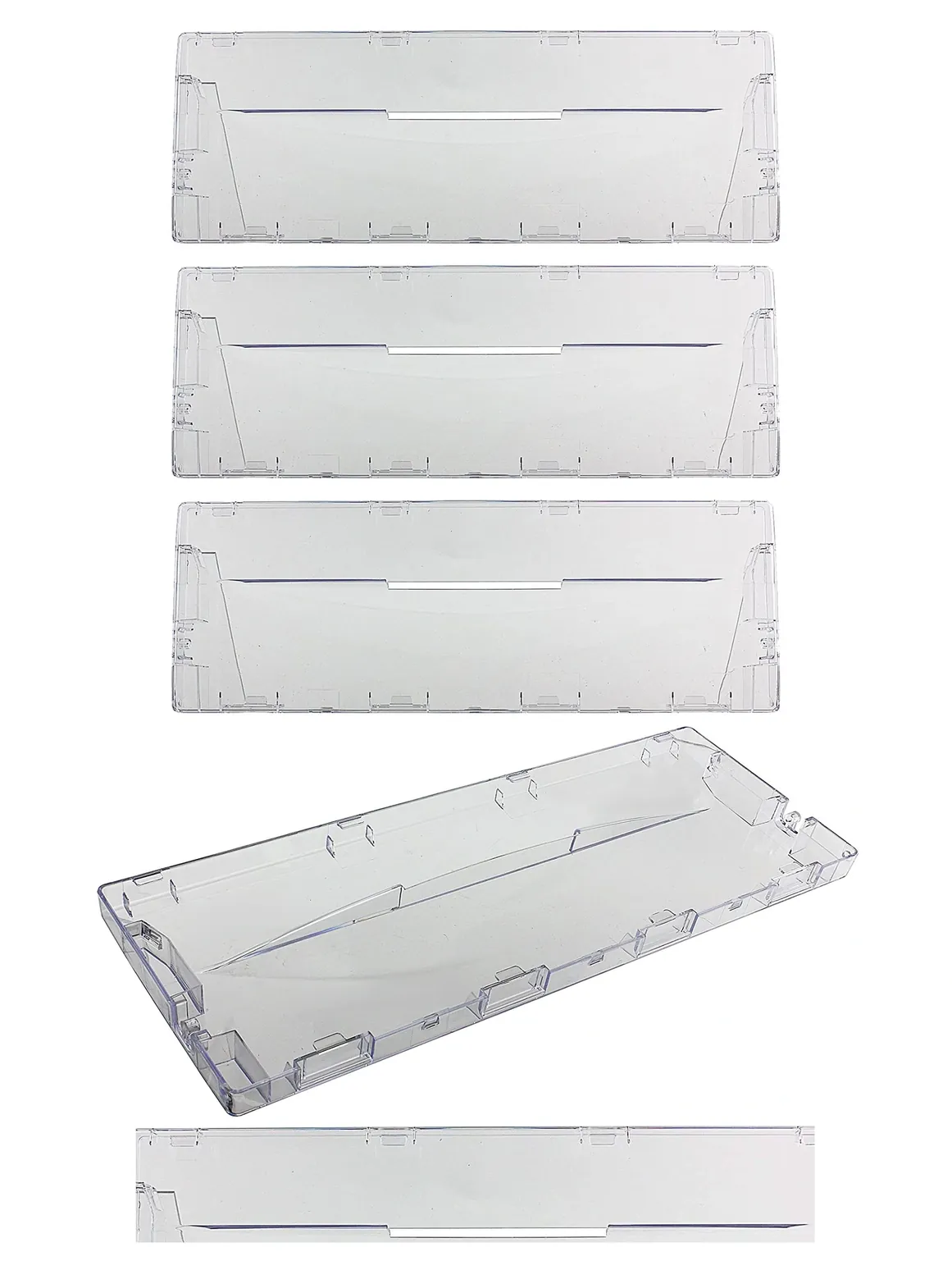 Ariston Fridge Drawer Front Handle – Plastic Replacement Set of 3
