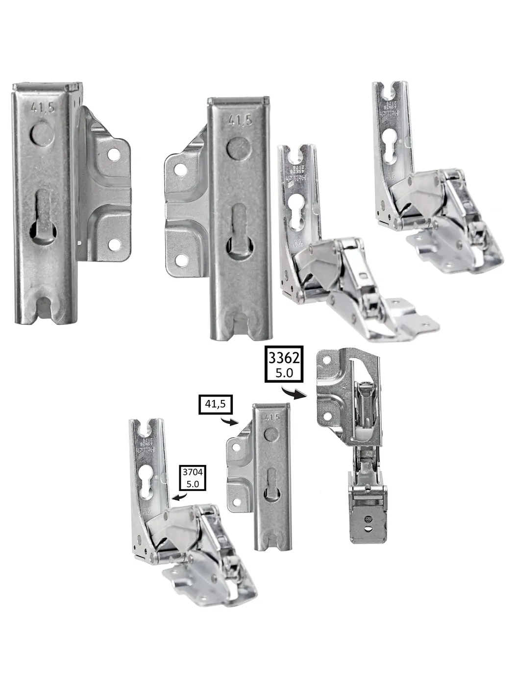 Arthur Martin Fridge Door Hinge Set Integrated Left & Right