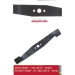 Atco 38cm Winged Lawn Mower Blade for Hitachi EL380
