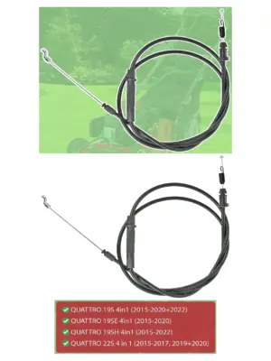 ATCO Quattro Lawn Mower Clutch Cable – Fits 19S, 19SE, 19SH, 22S
