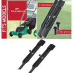 B&Q 32cm Lawn Mower Blade Set – Metal Cutters + Screws
