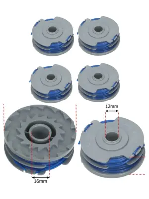 B&Q MGT600 Garden Trimmer Twin Line & Spool – 4 Pack Replacement
