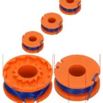 Bauker CGT18LW 2.5m Grass Trimmer Line & Spool – Pack of 3