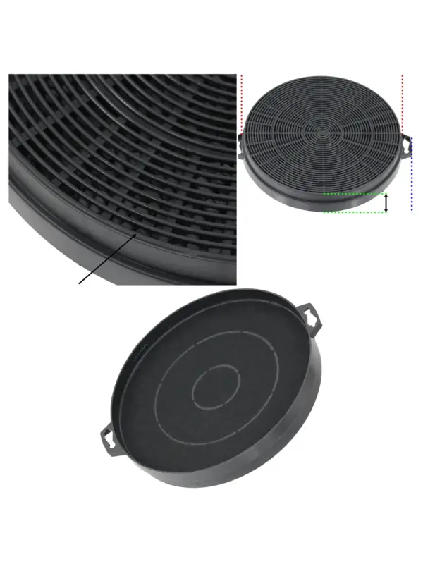 Baumatic 210×32mm Carbon Charcoal Filter for S1 Cooker Hood