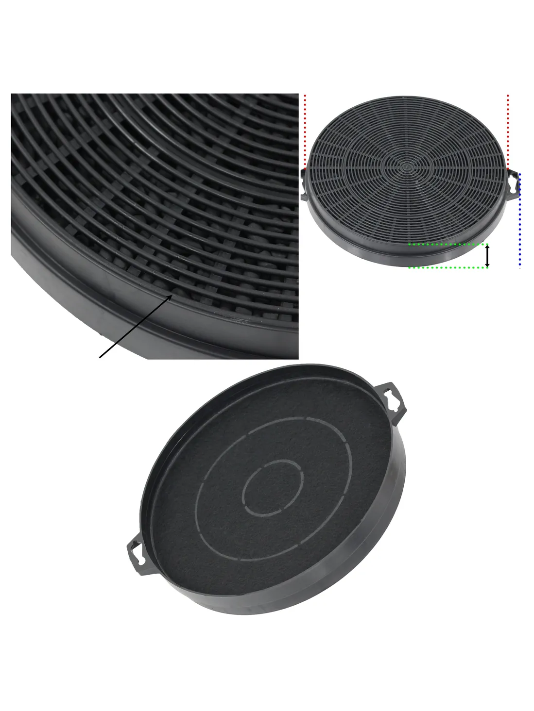 Baumatic 210×32mm Carbon Charcoal Filter for S1 Cooker Hood