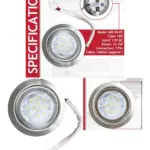 Baumatic 70mm Cooker Hood LED Lamp 1.5W Silver Light 12V DC