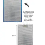Baumatic BTC6510GL Metal Mesh Grease Filter for Cooker Hood Vent