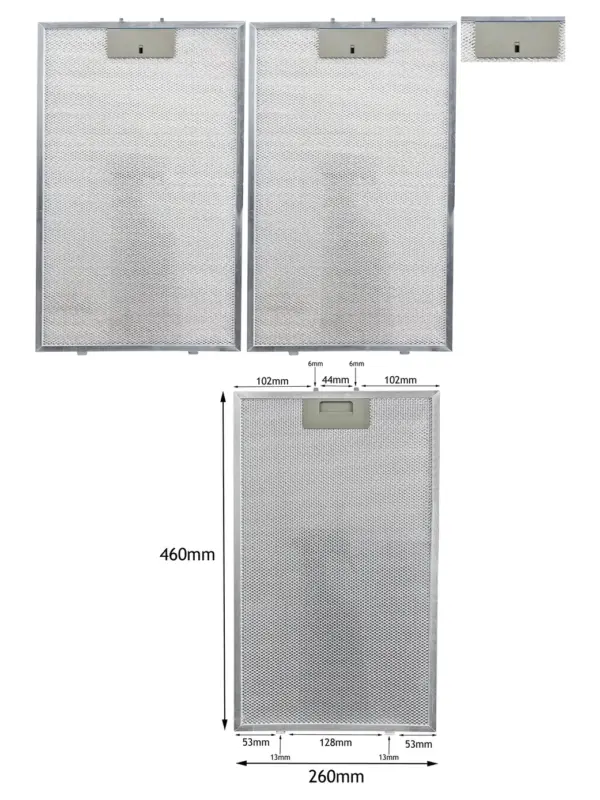Baumatic BTC6510GL Metal Mesh Hood Filter – 2 Pack Grease Extractor