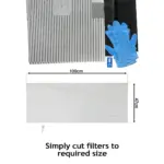 BAUMATIC Cooker Hood Grease Filter Set 2pcs 100x47cm Vent Extractor