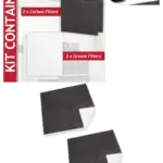 Baumatic Hood Grease Filter Kit – Carbon & Foam, 4 Cut‑to‑Size Filters
