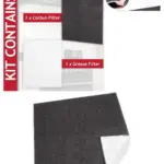 Baumatic Kitchen Hood Carbon Foam Grease Filter Kit Custom 57x47cm